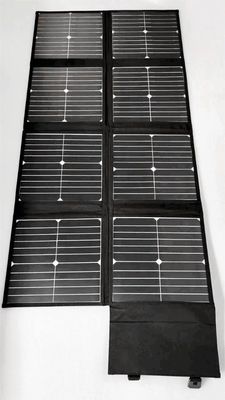पोर्टेबल फोल्डिंग 100W 18V सौर पैनल चार्जर आर.वी. कैंपिंग के लिए ग्राउंड माउंटिंग
